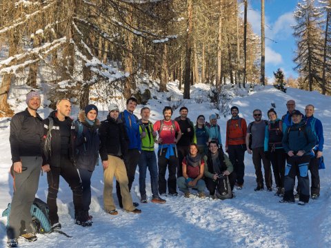 Baubüro im „Winter Wonderland„
