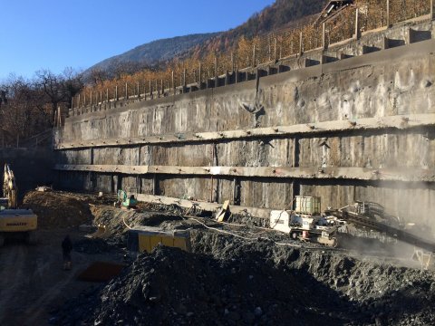 Palizzata zona di edilizia residenziale Marlengo